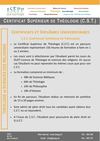 Théologie et sciences des religions - présentation CST