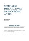 IMPLICACIONES METODOLÓGICAS TIC,