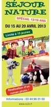 Sejour NATURE pour les 13/16 ans