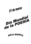 Día mundial de la poesía