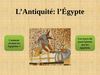 L’Antiquité egypte