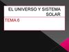 EL UNIVERSO Y EL SISTEMA SOLAR