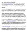 Real Estate Investing With Bad Credit
