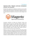 Magento E-commerce Development - OpenXcell offers “Magento multi-store development services” for e-commerce