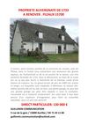 Propriété auvergnate de 1733 à rénover