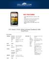 HTC Desire U DUAL white cellphone - features, specification - cellhut.com