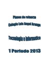 Planes de refuerzo 1 periodo 2013