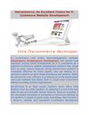 OsCommerce: An Excellent Choice for E-Commerce Website Development