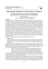 Using Knowledge Management To Gain Competitve Advantage In Jordanian Pharmaceutical Industrial Organization