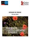 Dossier de presse - Printemps du Développement Durable