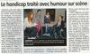 Le handicap traité avec humour sur scène