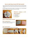 How to make flower brooch-diy fabric jewelry