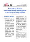 analyse FO avant projet de décentralisation