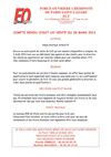 Comptes rendus du CHSCT UO Vente