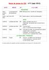 Revue de presse - septembre 2012