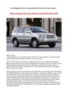 Toyota Highlander Service & Repair Manual 2001-2007 plus Owners Manual