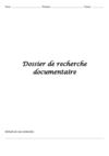 Dossier de recherche documentaire