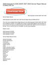 2009 Kawasaki KLX250 250SF 250T 250S Service Repair Manual DOWNLOAD 09