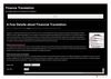 A Few Details about Financial Translation