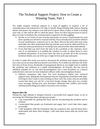 The Technical Support Project How to Create a Winning Team