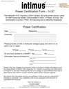 Intimus 14.87 (1/4 x 2) Cross-Cut Industrial Shredder & Baler System Certification Form