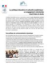 La politique éducative et culturelle académique (version du 08 avril 2013)