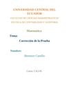 Corrección prueba mate
