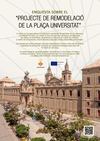 Enquesta Paeria de Cervera projecte remodelació plaça Universitat