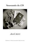 Nouveautés du CDI en avril 2013