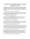 10 Things to Know Before Buying a Diamond Engagement Ring