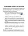 Winning Strategies and Tips When You Play Free Online Bingo