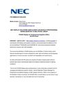  NEC DISPLAY SOLUTIONS ADDS 24-INCH LED-BACKLIT PROFESSIONAL SERIES MONITOR TO MULTISYNC LINEUP 