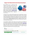 Zigzag Trend Observed By Social Networking Market