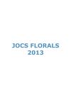 JOCS FLORALS 2013