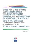 Guide Développement Durable pour Formateurs