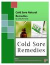 Cold Sore Natural Remedies