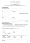 Modèle de CONTRAT DE LOCATION BAIL D’HABITATION