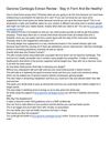 Garcinia Cambogia Extract Review - Stay In Form And Be Healthy!