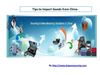 Tips for importing goods from China