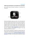 Mobile app development can benefit from smartwatch
