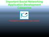 Important Social Networking Application Development Categories