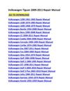 Volkswagen Tiguan 2009-2011 Service Repair Manual
