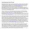 Article Marketing Robot Review