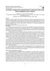 Evolving a Common Environmental Policy Framework in the South South Geopolitical Zone of Nigeria