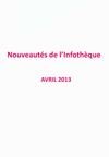 SELECTION NOUVEAUTES AVRIL 2013
