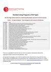 IN-SERVICES SUBJECTS FOR CARE WORKERS