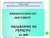 nouveau programme de 4°AM