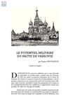 Le potentiel militaire du pacte de Varsovie (mars 1962)