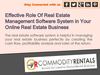 Effective Role of Real Estate Management Software System in Your Online Real Estate Business