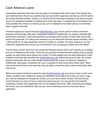 Cash Advance Loans